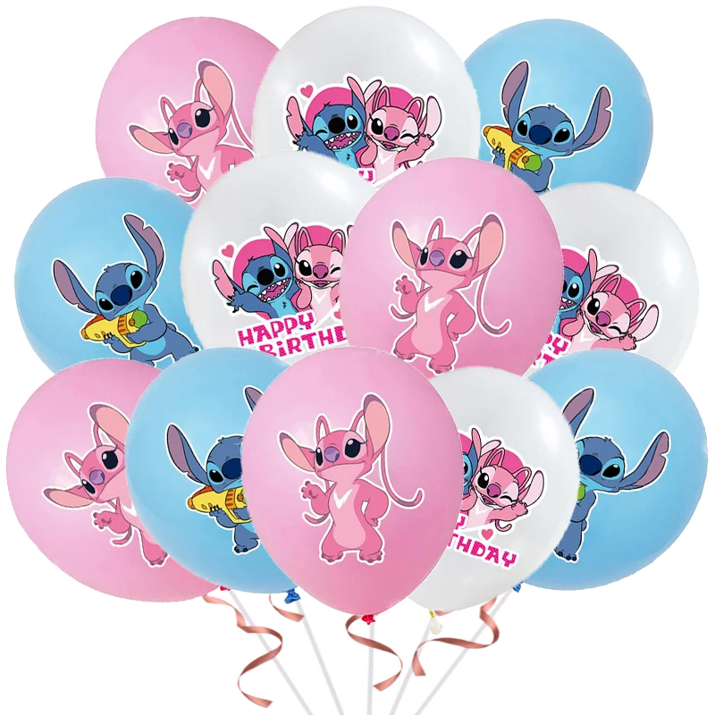 Decoración De Feliz Cumpleaños De Stitch Para Niña, Globos De Disney,  Bandera, Adorno De Pastel, Juguetes Para Baby Shower, Suministros De Fiesta  Para Niños - Vajilla Desechable - AliExpress