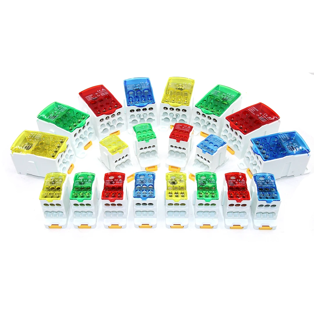 Din Rail Terminal Block Distribution Power Wire Electrical Connector Split Junction Box