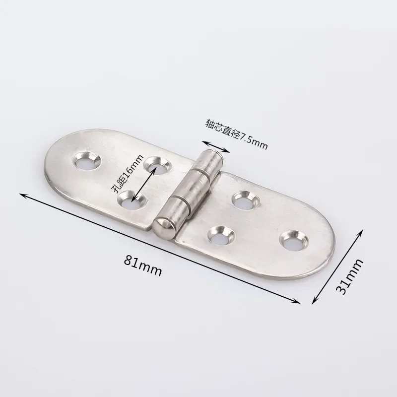 Stainless Steel Hinges Door Hinges 1PCS 201 Stainless Steel Flush Hinges 180 degree Cabinet Hinges Door Semicircle Furniture Accessories