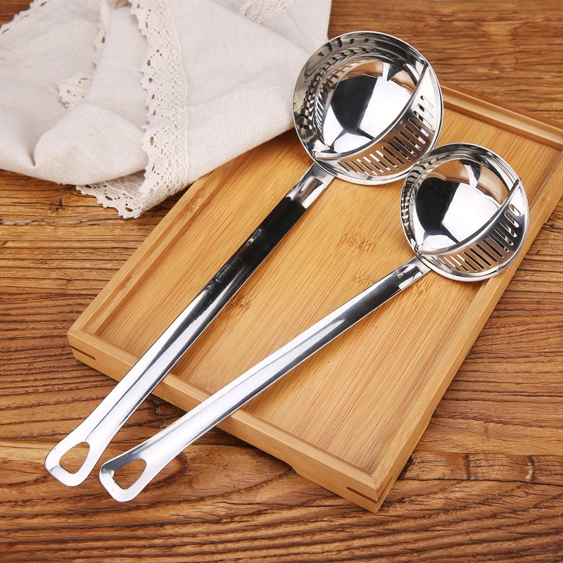 Stainless Steel Removable Hot Pot Soup Spoon Kitchenware Utensils Kitchen Items Cooking Accessories Smart Gadget for Kitchen
