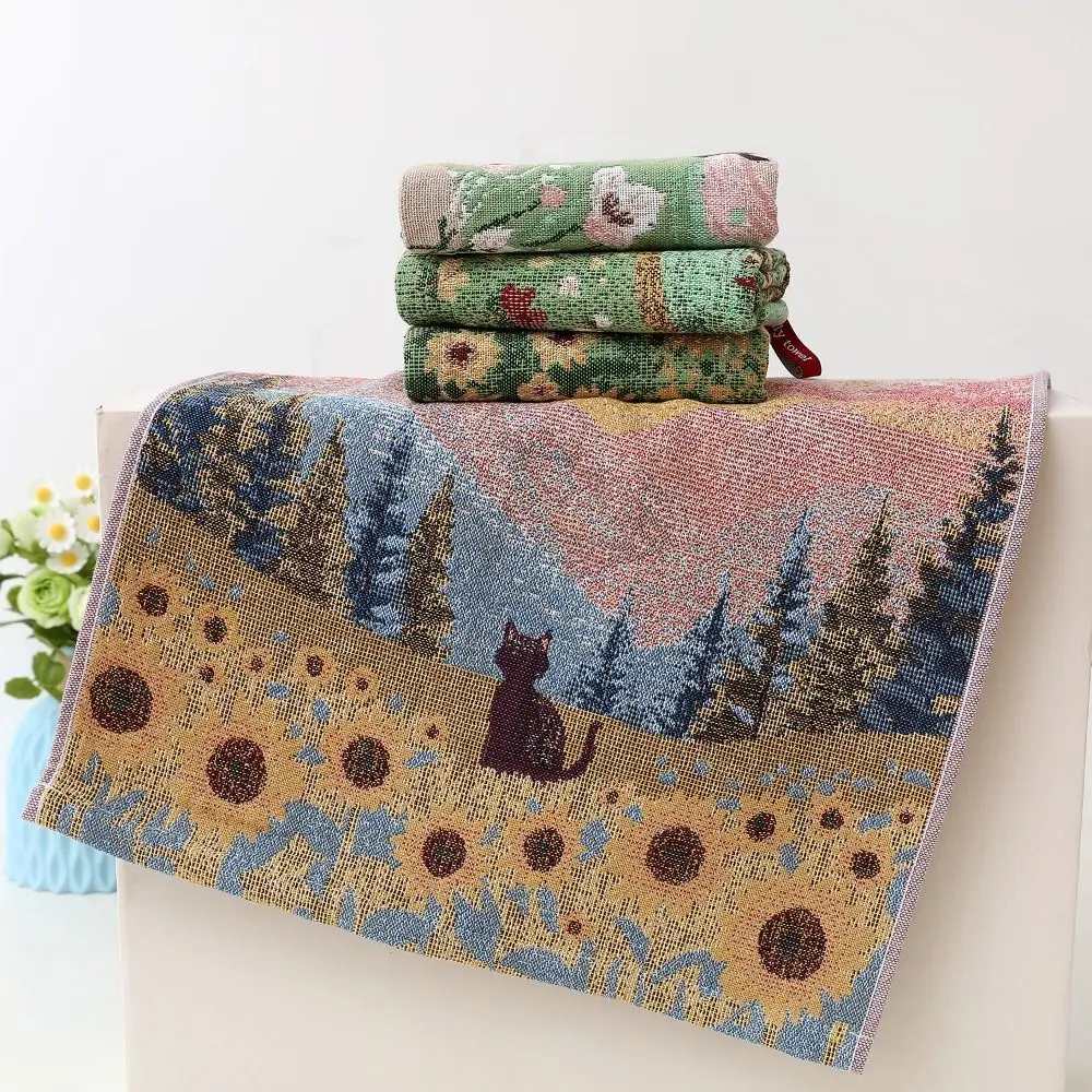 Produktbild von Vierschichtiges Gaze-Geschirrtuch Aus Reiner Baumwolle – 34 X 40 Cm – Schnell Trocknend, Fusselfrei – Für Tee, Küche, Restaurant & Zuhause – Motiv Granatapfel