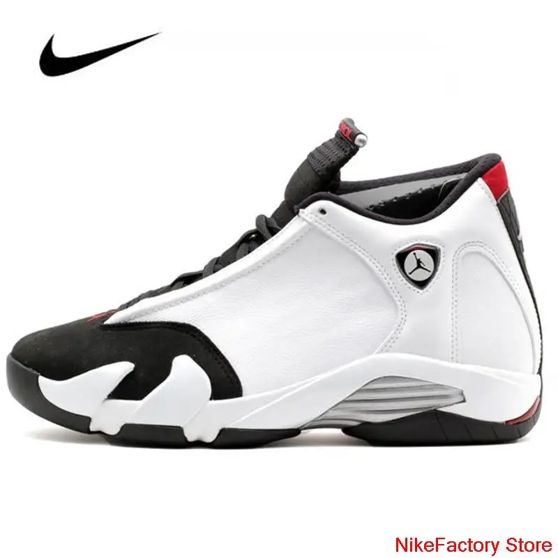 Nike-zapatillas de baloncesto Air Jordan 14 para hombre y mujer, zapatos  Unisex de Punta Negra Retro, originales, 487471-102 _ - AliExpress Mobile