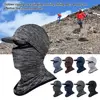 Cycling Balaclava Ice Silk Cap Sun Visor Hat Hat Face Cover Motorcycle Helmet Liner Sport Fishing Balaclava Cycling Cap 1