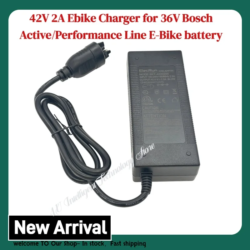 Chargeur Rapide 36V E-Bike Vision Pour Batteries Bosch Active & Performance