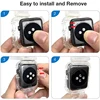 29258-bb73fa.jpg Bracelet montre Transparent + coque pour Apple Watch série 8 7 6 SE 5 4 49