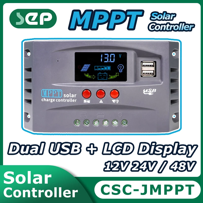 

Mppt Solar Charge Controller 12v 24v Solar Controller 10a 20a 30a Regulator Dual Usb 5v 2a For 100w 200w 300w Solar Panel