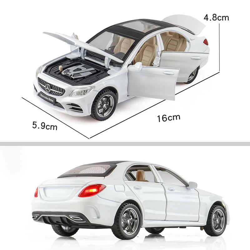 Gifts For Kids Simulation Exquisite Diecasts & Toy Vehicles C260L Newao 1:32 Alloy Collection Model Railed/Motor/Cars/Bicycles images - 6