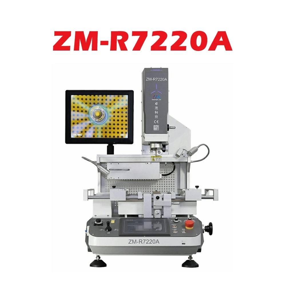 ZHUOMAO 광학 정렬 BGA 리워크 머신 5300W ZM-R7220 납땜 스테이션 PCB 수리 칩 재밸런싱 도구 (전자제품용)