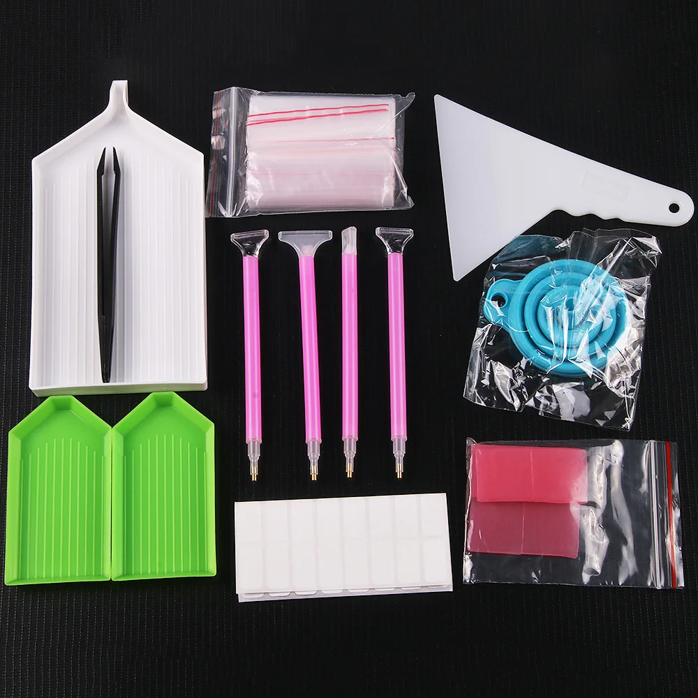5d Diamond Painting Accessories Storage Box Container for Beads Mosaic Pen Tips Empty Tools Suitcase Containers Diamonds