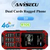 ANYSECU S9 4G LTE Network Radio RTOS System IP68 Waterproof POC Radio Work With Real-ptt or Global-PTT 1