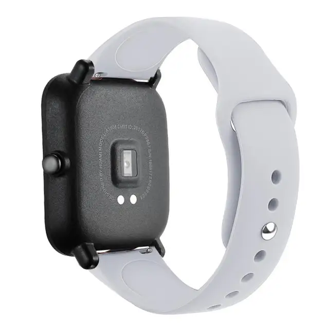 20mm/22mm Silicone band For Amazfit GTS 3/2/2e/GTS2 Mini/GTR 42mm/47mm/GTR 3/3 Pro/2/2e Sport Watch Bracelet Amazfit bip 6 strap 2