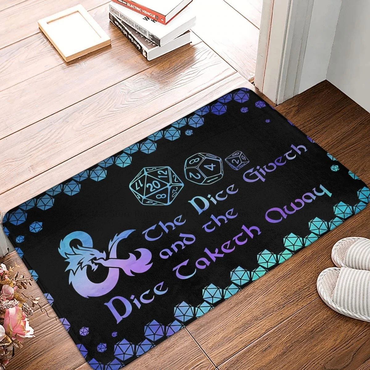 DnD Game Bathroom Non Slip Carpet Dice Living Room Mat Entrance Door dnd-game-bathroom-non-slip-carpet-dice-living-room-mat-entrance-door