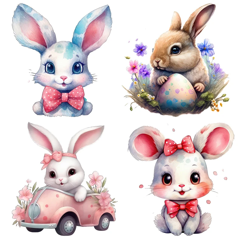 Милый мультяшный кролик Three Ratels CP38, наклейка на стену для детской спальни, украшение для дома, устойчивые к царапинам наклейки Милый мультяшный кролик Three Ratels CP38, наклейка на стену для детской спальни, украшение для дома, устойчивые к царапинам наклейки