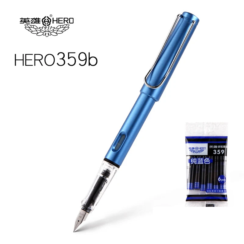 Hero 359 Fashion Multicolor For Choice E Fine Nib 0.38mm Elegant Fountain Pen HFP001