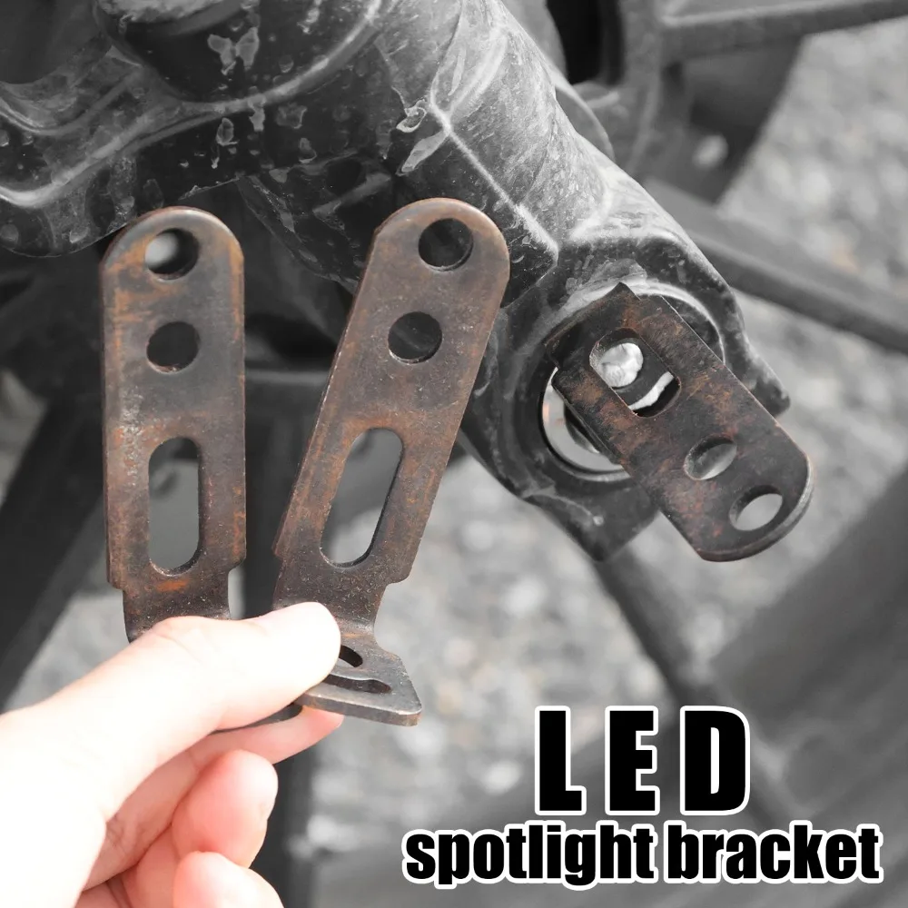 รูปสินค้า ขายึดไฟสปอร์ตไลท์ LED สำหรับมอเตอร์ไซค์ วัสดุเหล็กกล้าคาร์บอน