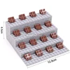 Marumine Mini Food Table Block Parts MOC Model Roasted Chicken Hot Dog Banana Cherry Fruit Vegetables Classic Ingredients Toys 4