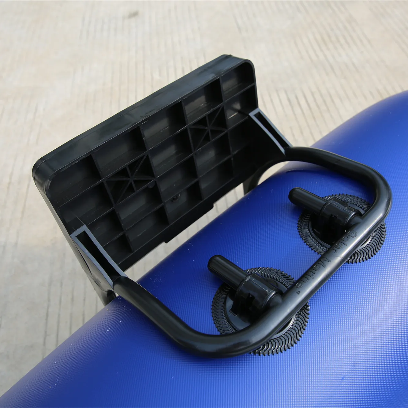 Solar Marine B200-1 200 CM 2 Person PVC Rowing Fishing Boat Inflatable Kayak Canoe Wooden Floor with Outboard Install Bracket