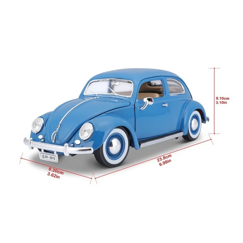 1955 Volkswagen Kafer Beetle Purple 1/18 Diecast Model Car