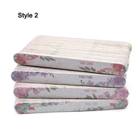 Lot de 50 Limes à Ongles en Bois Imprimées, Ponceuses 100/180/240, Multi-Designs, Lavables, Robustes et Épaisses 3