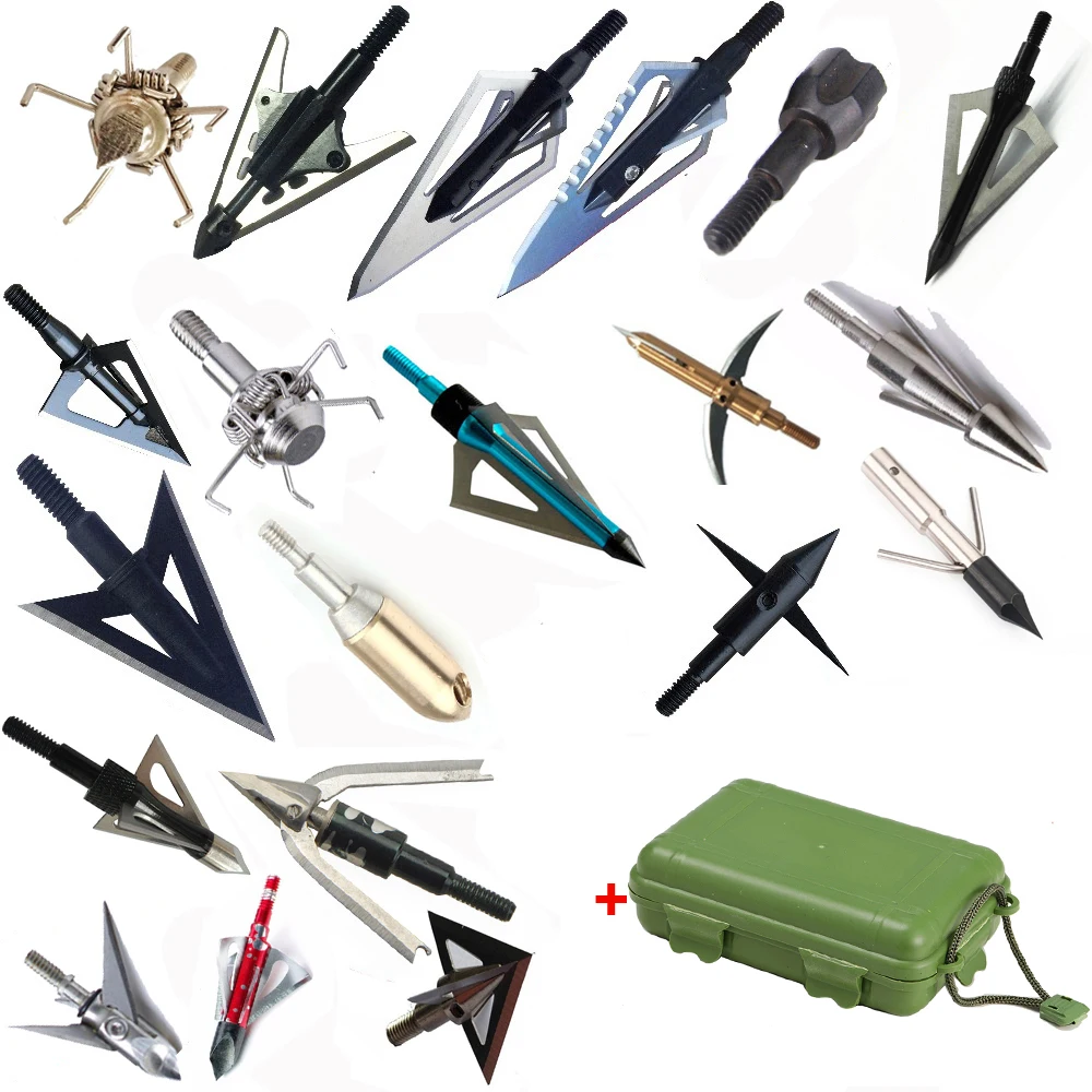 12pcs Broadheads Arrowheads For Hunting And Archery Apply To Composite