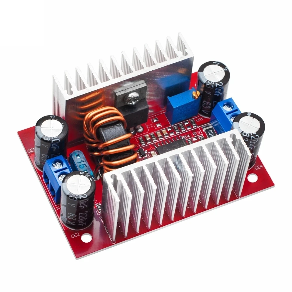 DC 400W 15A 스텝업 부스트 컨버터 정전류 전원 공급 장치 LED 드라이버 8.5-50V  10-60V 전압 충전기 스텝업 모듈