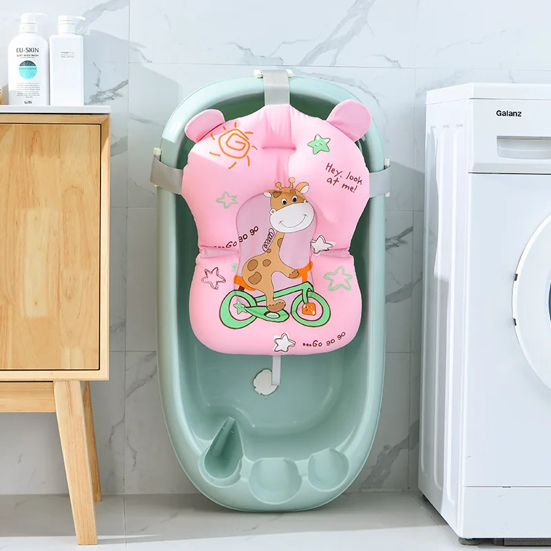 Baby Bath Support Pad Baby Bath Seat Baby Bath Tool Baby Bathtub Bath Seat Support Mat bath And Shower Air Cushion Bed Non-Slip Bathtub Mat Newborn Bebe Safety Security Bath Seat