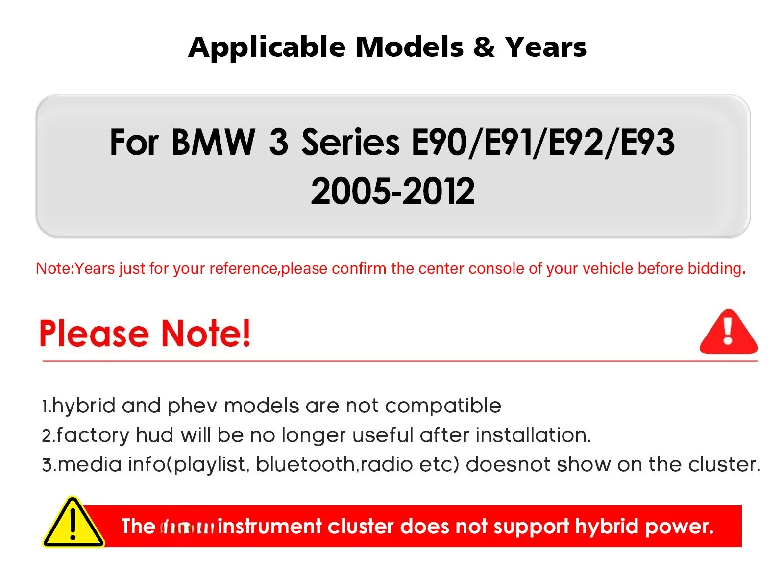Panel de Instrumentos para BMW Serie 3 E90/E91/E92/E93 2005-2012, Velocímetro, Indicadores, Pantalla Digital 4