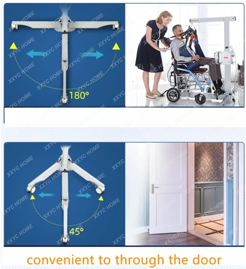 

Portable Lightweight Folding Patient Commode Transfer Lift
