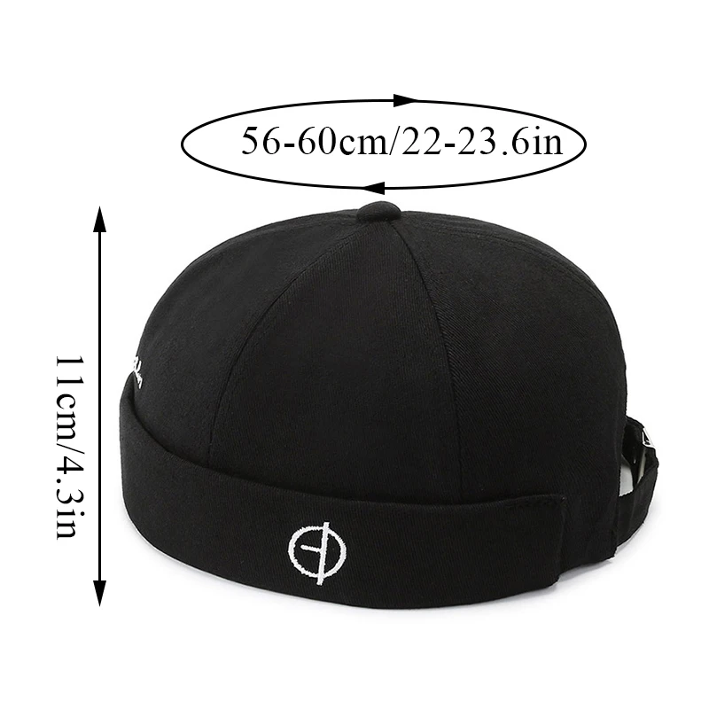 Skullies Beanies Fashion Beanies Fashion Men Docker Cap Brimless Skullies Cap Beanie Hat Soft Top Hats Hip Hop Hats Adjustable Vintage Solid Color Street Caps
