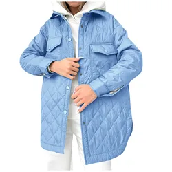 Women 2023 Belt Single Breasted Parkas Ladies Coat Loose Vintage Thick Winter Jacket куртка женская парки Fashion Long Women's P