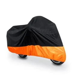 All - Weather Waterproof Motorcycle and Scooter Protective Cover - XXL (Black yellow)