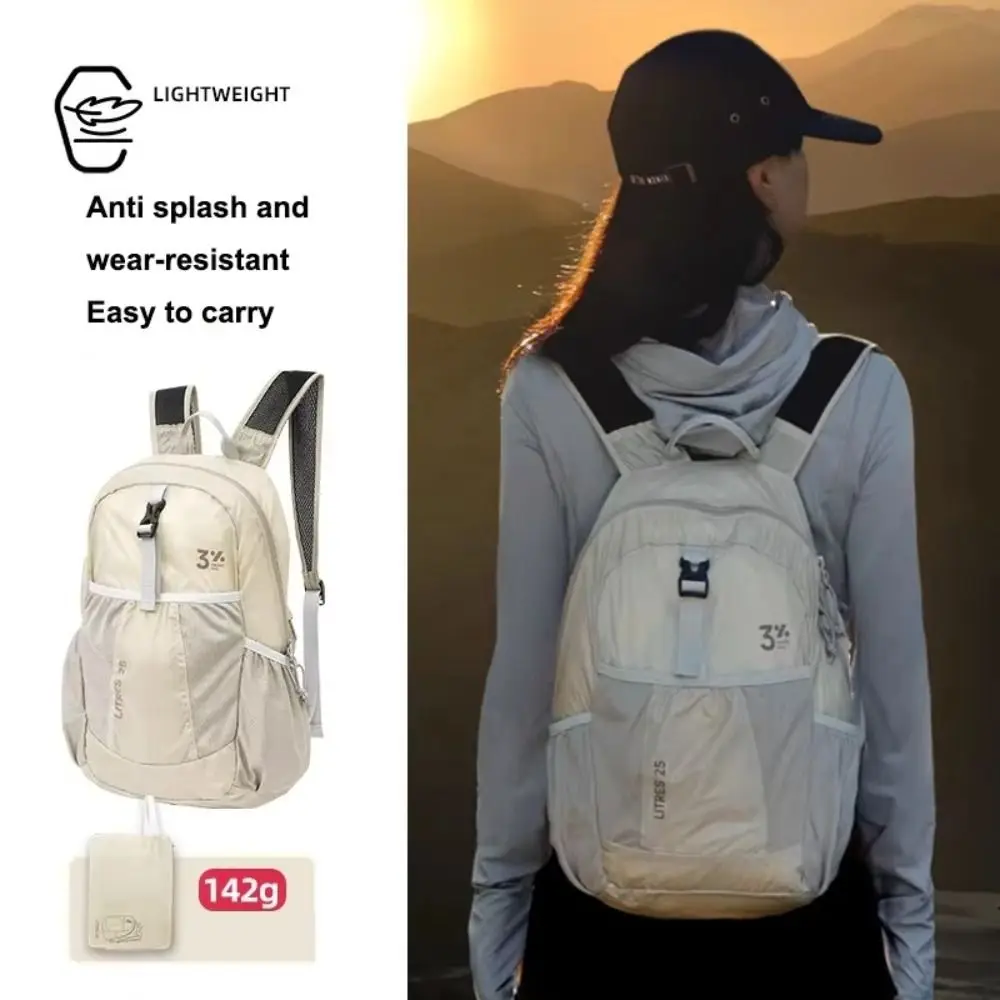 Adjustable Straps Foldable Backpack Large Capacity Waterproof Hiking Daypack Mountaineering Bag Compact Ultralight Backpack