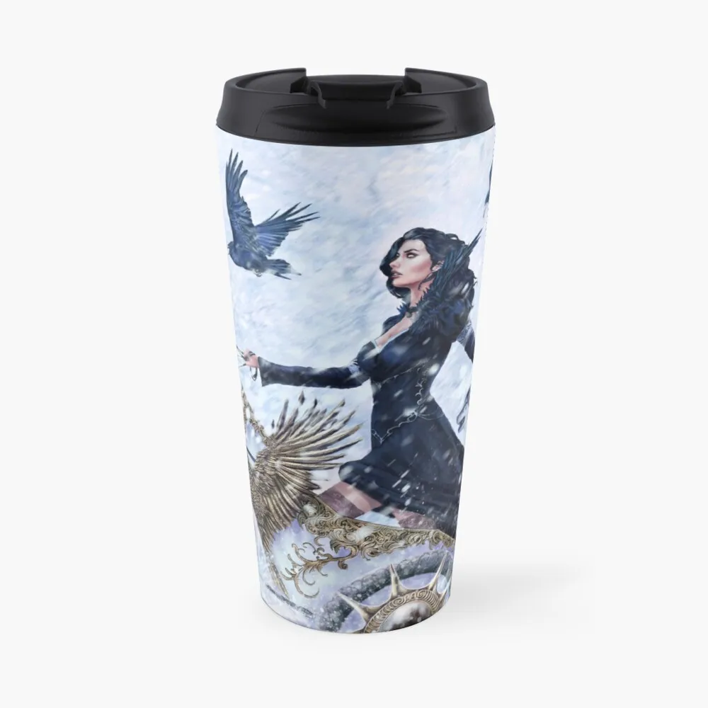 

Дорожная кофейная кружка с ледяной королевой Yennefer, наборы кофейных чашек, бумажные чашки для кофе, кофейный набор, игровые кофейные чашки