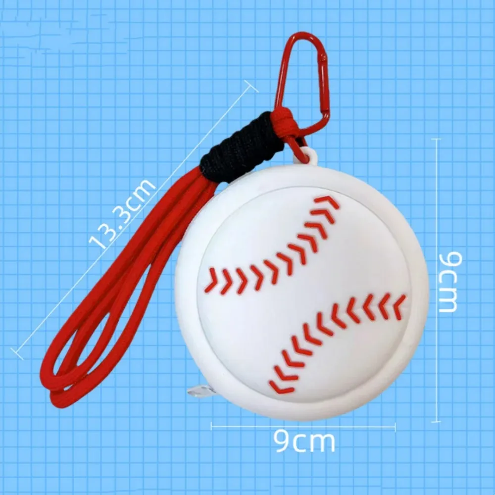 Multi-Sport Silicone Coin Purse & Storage Bag Keychain