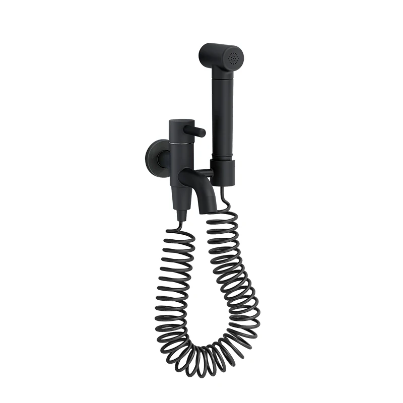 

Wyj Copper Bathroom Mop Pool Dragon Head with Spray Gun Integrated into the Wall Double Outlet Tap