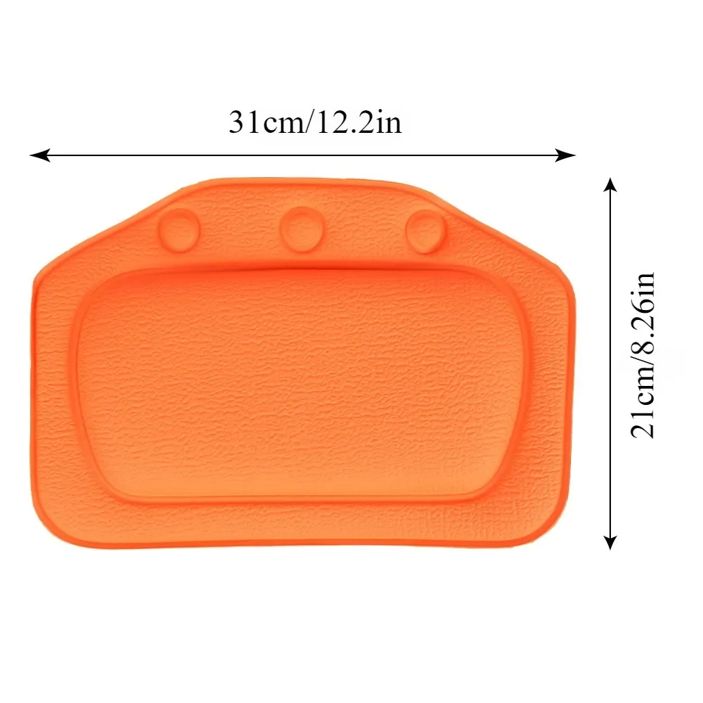1pc PVC Neck Bathtub Cushion Soft Headrest with Suction Cup SPA Bath Pillow Bath Tub Accessories
