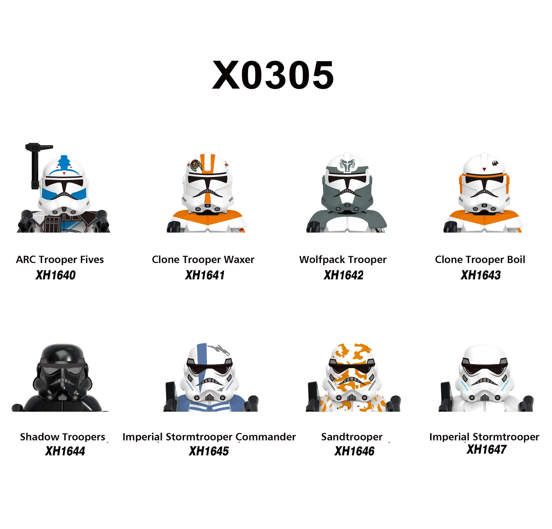 Building Blocks 8pcs/set Clone Trooper Brick Galictic Marines