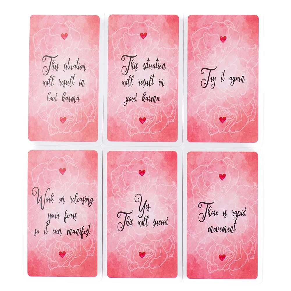 Spirit Secret Messages 68Pcs English Version Oracle Divination Fate Game Deck Tarot Table Board Games Playing Card 10.4x6.1cm 5
