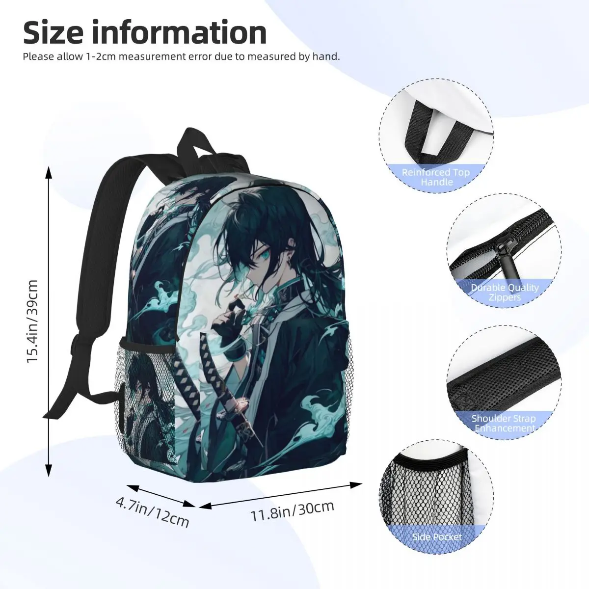 M-Muichiro-Tokito New Fashion High Capacity Waterproof College Backpack Trendy Laptop Travel Book Bag 15inch 4