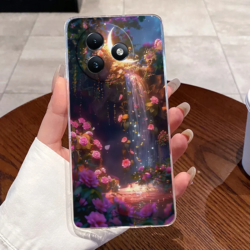 Clear Case with Cute Love Rabbit Cartoon - Luxury Soft Silicone TPU Cover