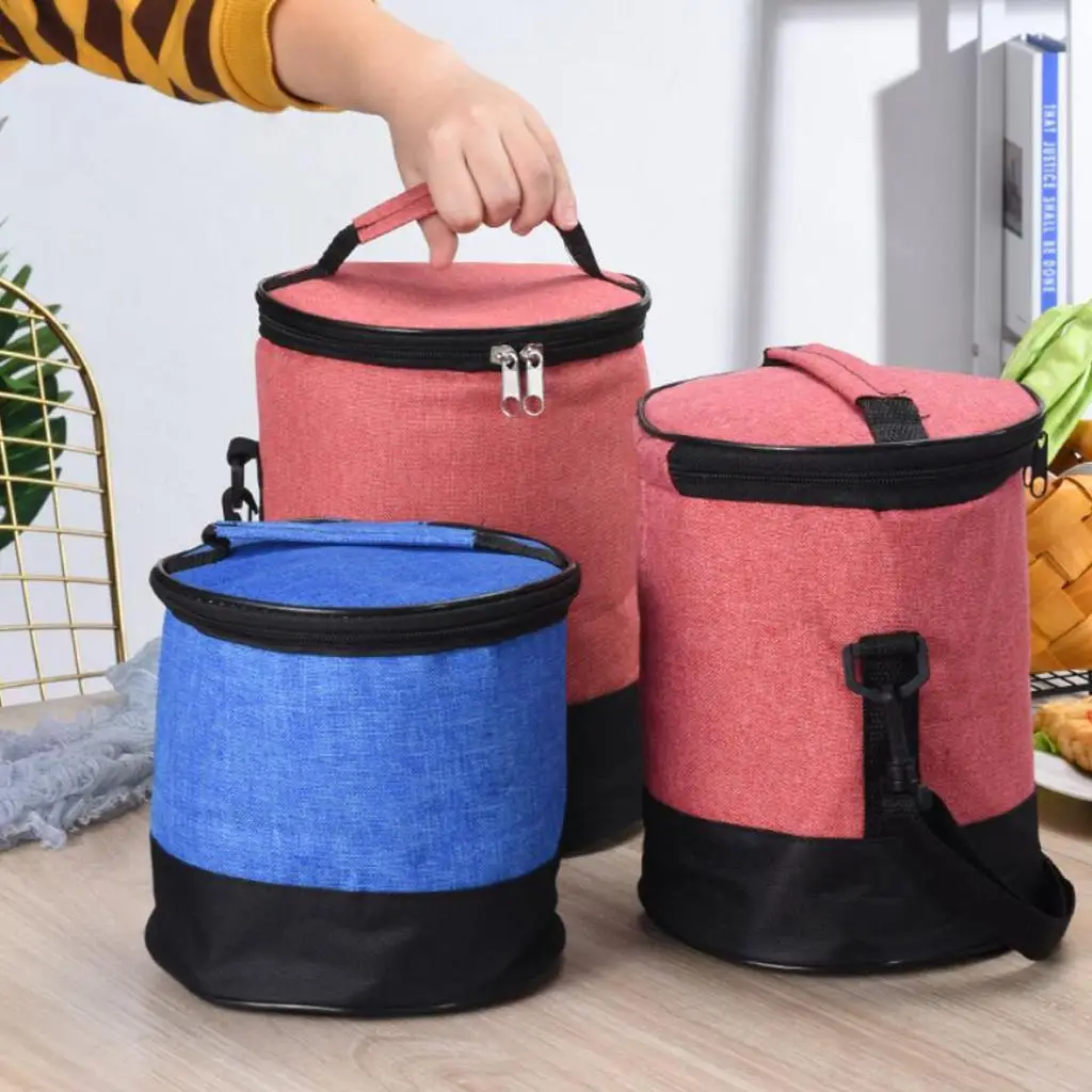 HOT Thermal Insulated Lunch Box Cooler Zipper Bag Bento Lunch Pouch Camping