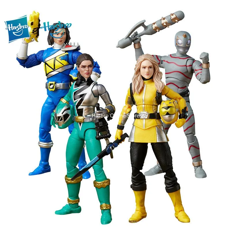 

Hasbro Black Blue Ranger мутанты ниндзя черепашки дикая сила Putrid молния коллекция Megazord S.P.D. Желтый рейнджер
