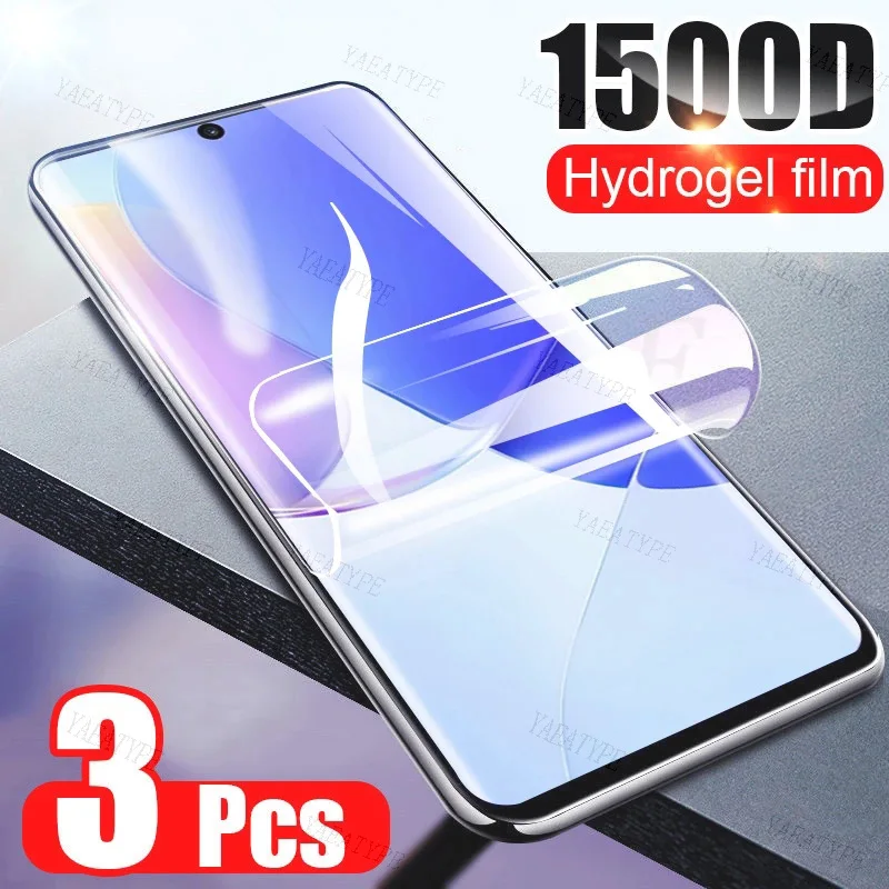 

3Pcs Screen Protector Hydrogel Film For Huawei Mate 60 Pro Emjoy P60 Pro nova Y91 Y71 11 Ultra Pro Mate X3 Enjoy P60 Art