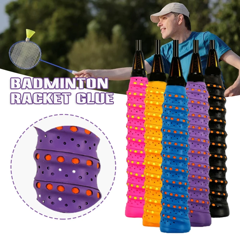 

Tennis Overgrips Tennis Racket Grip Tape 110cm Stretchy PU Sweatbands Anti Slip Handle Protector Tennis Racket Supply