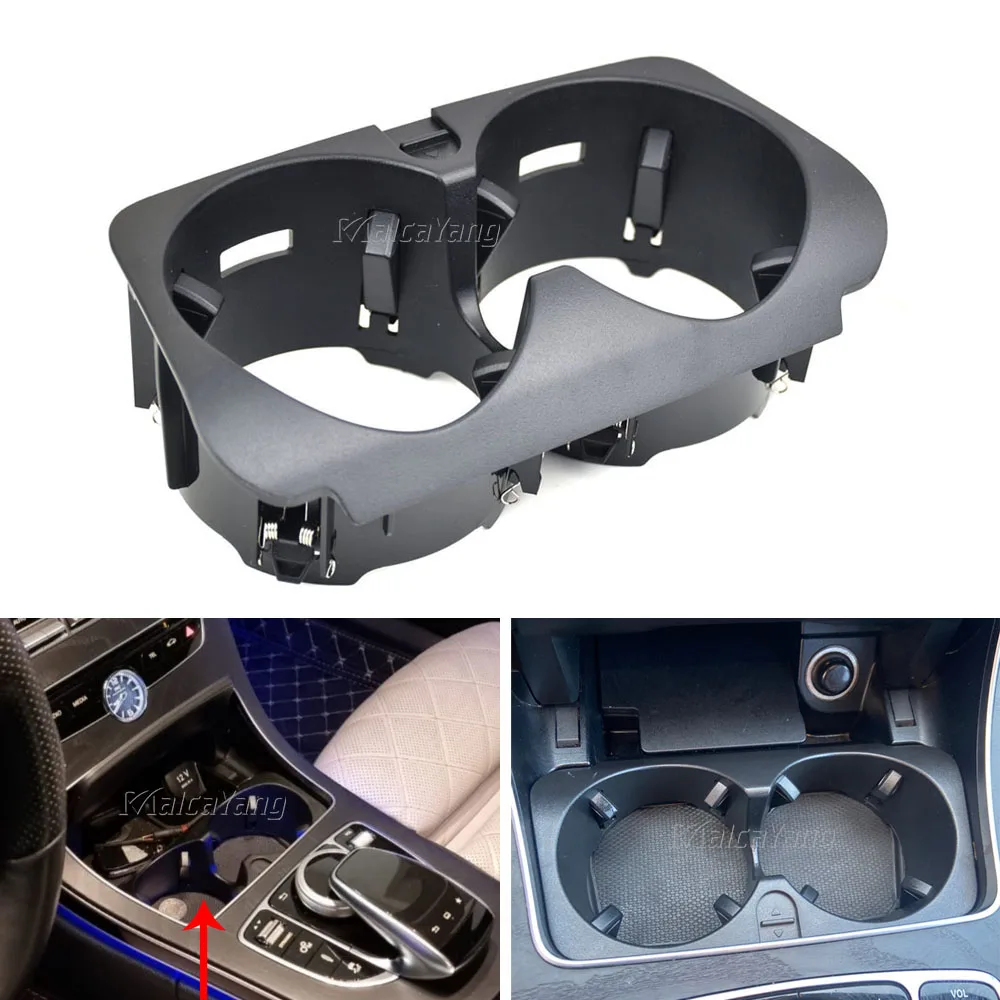 Décoration intérieure,Accessoires de voiture pour Mercedes Benz classe C  W205 15 20 E GLC W213 X243 16 20 ABS - Type Silver