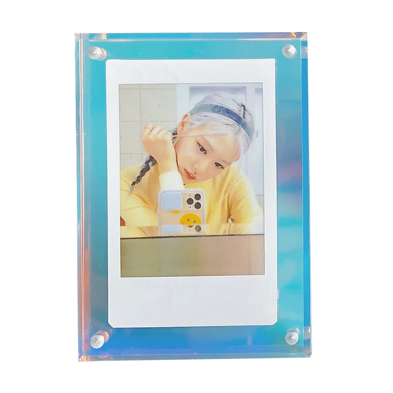 Brand New Acrylic Strong Magnetic Double-Sided 3 Inch Photo Frame Transparent For Fujifilm Instax Film Picture Decorate