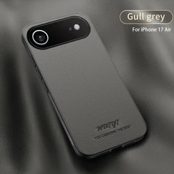 Premium Magnetic Leather Phone Case with Magsafe and Shockproof Design for iPhone 16e (GRAY)