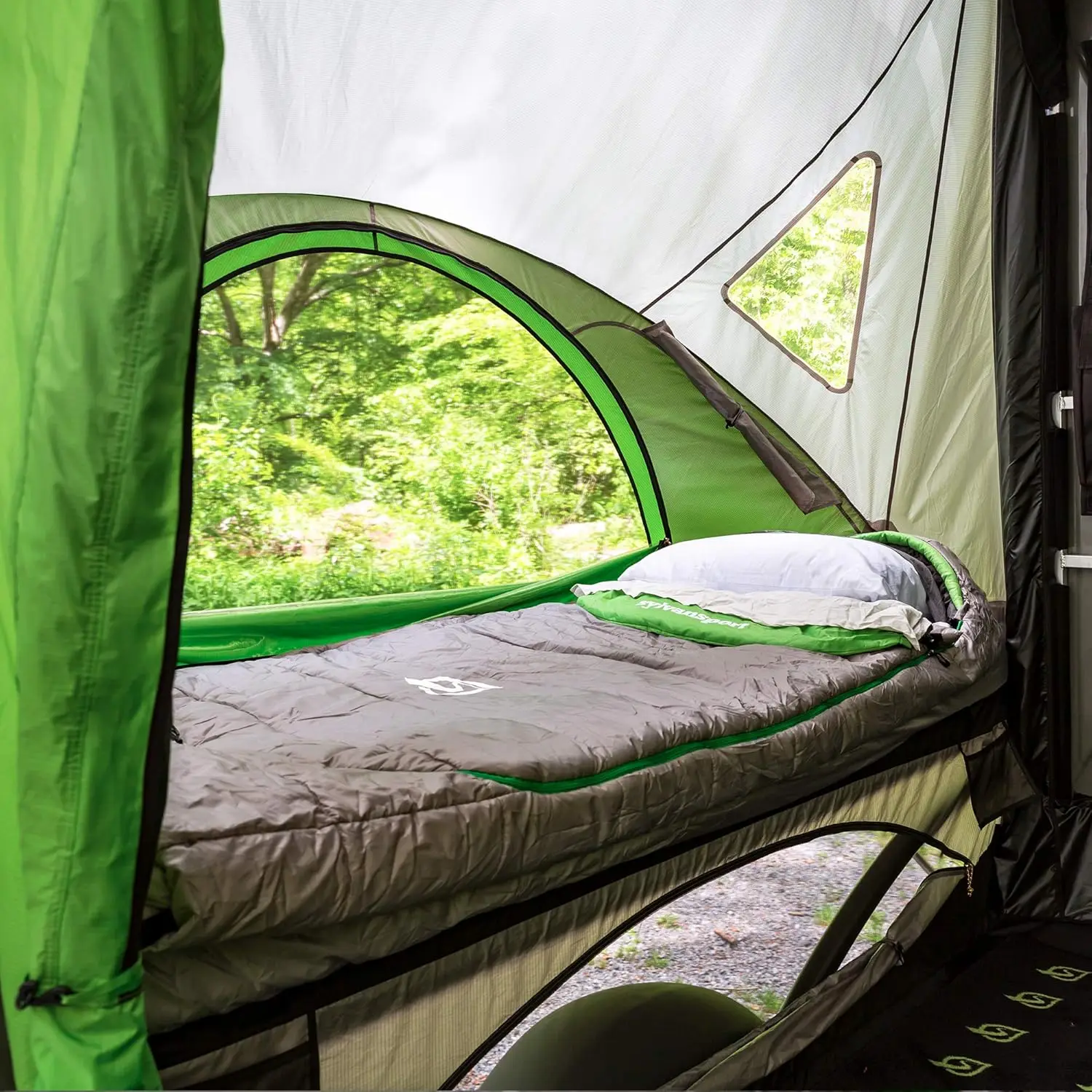 Sleeping Bag for Adults-Adjustable Layers for 3-4 Season use-Integrated Cotton Sheet