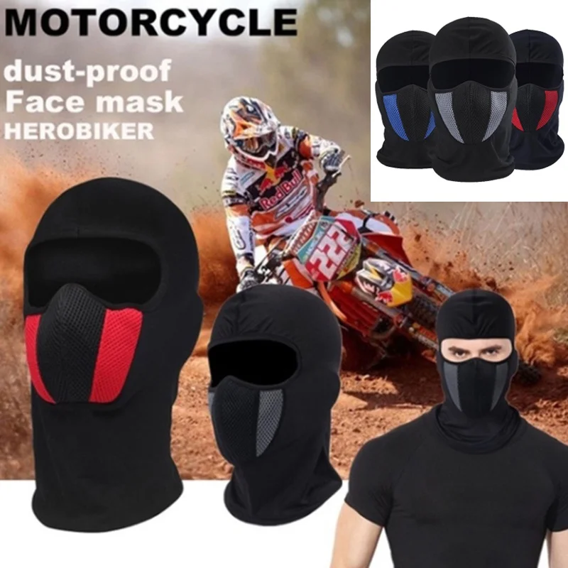 Breathable Full Face Mask Hat for Women Motorcycle Balaclava for Men Women Cycling Sports Dustproof Windproof Scarf Headgear 5