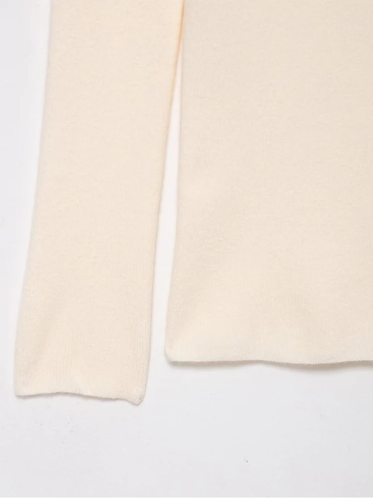  Autumn New Women Off Shoulder Knitted Shirt Elegant Solid Pullover Sweaters Female Long Sleeve Elastic Skinny Slim Knitted Top